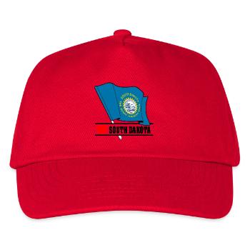 South Dakota flag heart SOUTH DAKOTA - Kids’ Baseball Cap - red - Front