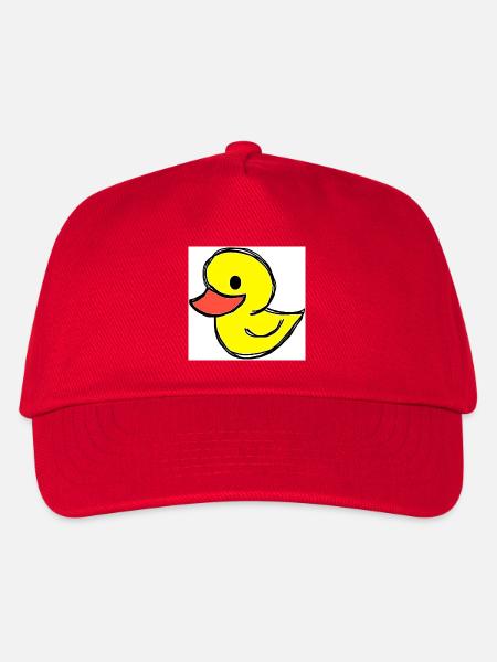 Fröhliches Entenküken Cartoon - Kinder Basecap - Rot