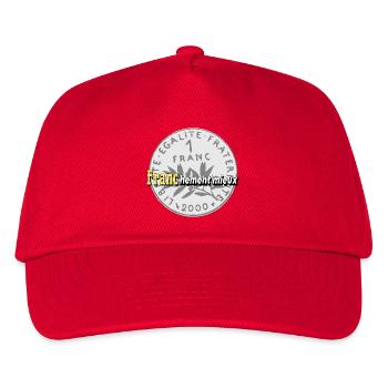 1 Franken - Kinder Basecap - Rot - Vorne