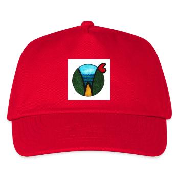 COSMOGRAMM - WIDE WORLD WILDERNESS by Gudrun Kargl - Kids’ Baseball Cap - red - Front