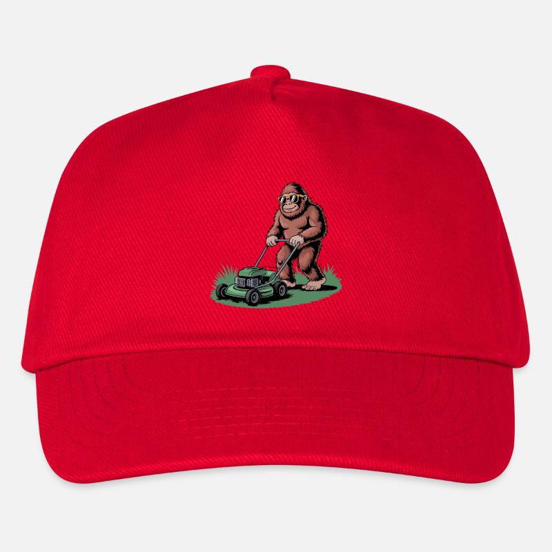 Chill Bigfoot Mährasen mit Sonnenbrille - Kinder Basecap - Rot