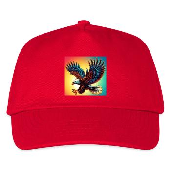 Adler - Kinder Basecap - Rot - Vorne
