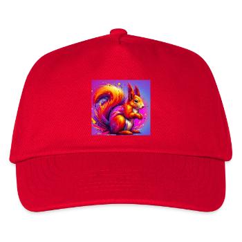 Eichhörnchen - Kinder Basecap - Rot - Vorne