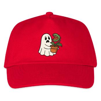 Cute ghost with carnivorous plant - Kids’ Baseball Cap - red - Front