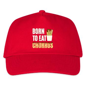 Born To Eat Churros - Kinder Basecap - Rot - Vorne