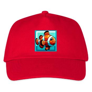 Clownfisch - Kinder Basecap - Rot - Vorne