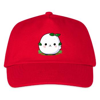 Kawaii Pflanze Kuschel Maskottchen - Kinder Basecap - Rot - Vorne