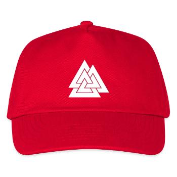 Geometric triangular nesting - Kids’ Baseball Cap - red - Front