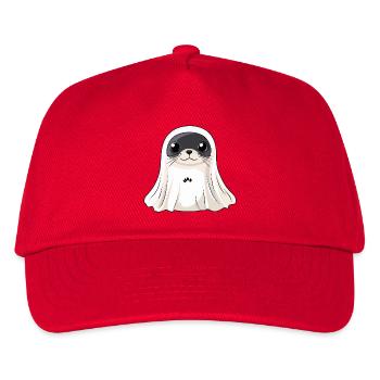 Seal Animal Halloween Ghost - Kids’ Baseball Cap - red - Front