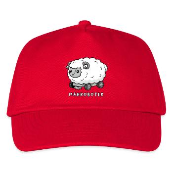 Robotic Lawnmower Sheep - Kids’ Baseball Cap - red - Front