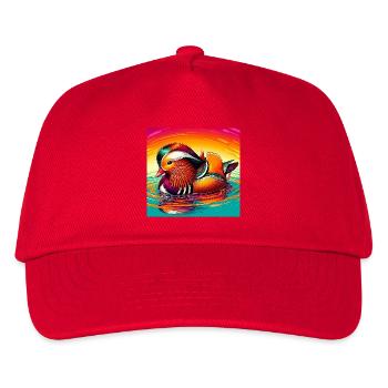 Mandarin duck - Kids’ Baseball Cap - red - Front