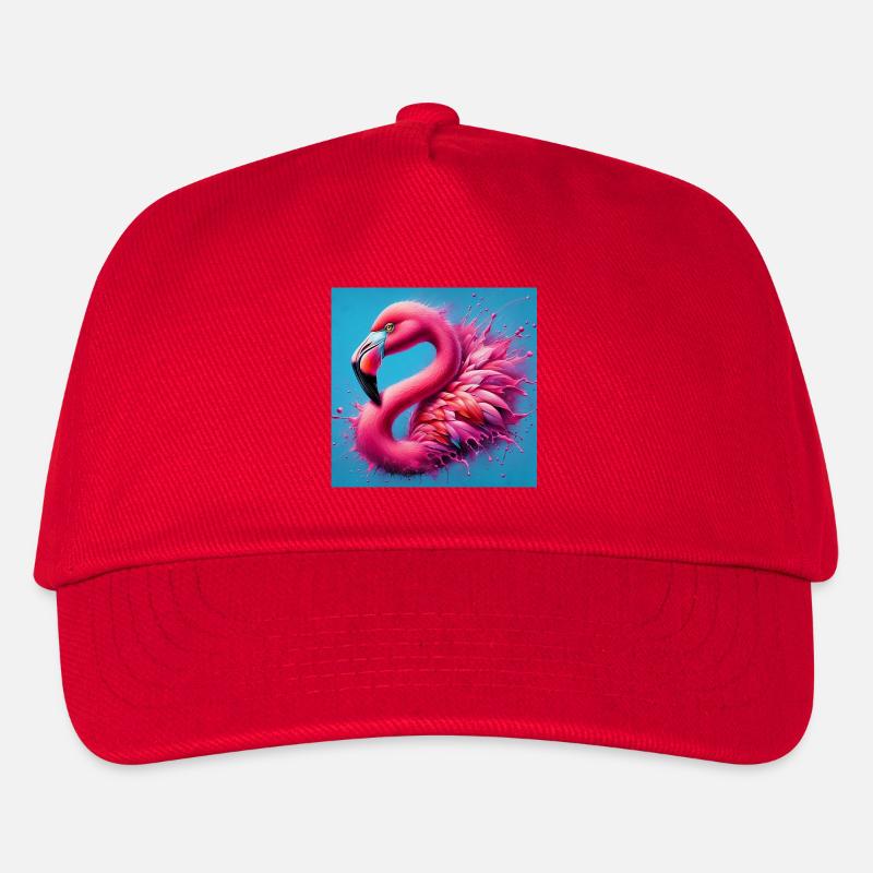Flamingo - Kinder Basecap - Rot