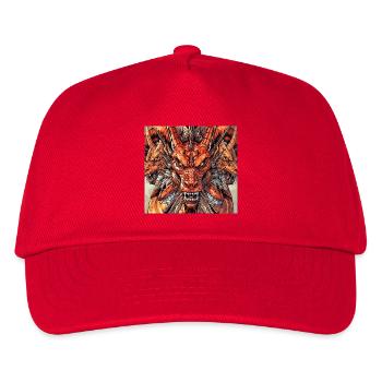 Three-headed Dragon Fireview - Kids’ Baseball Cap - red - Front