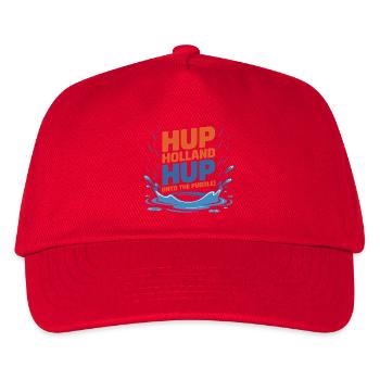Hup Holland Hup Pfütze Spritzer - Kinder Basecap - Rot - Vorne