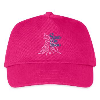Save The Ocean Line Art - Kids’ Baseball Cap - fuchsia - Front