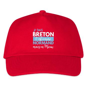 Breton humour, it's like Norman but better - Kids’ Baseball Cap - red - Front
