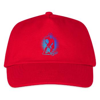 Short and clear floorball - Kids’ Baseball Cap - red - Front