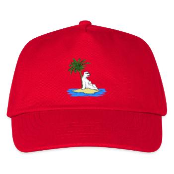 Heißer Eisbär - Kinder Basecap - Rot - Vorne