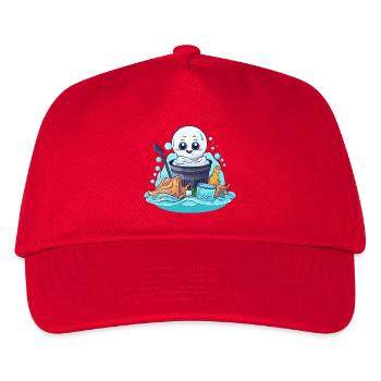 Bucket spirit in marine conservation - Kids’ Baseball Cap - red - Front