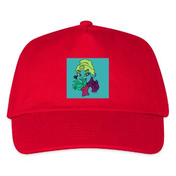 Mascotte graffiti néon - Casquette de baseball Enfant - rouge - Devant