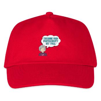 Love of Technology with Grandma Comic - Kids’ Baseball Cap - red - Front