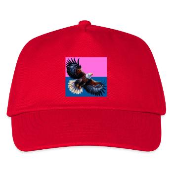Adler - Kinder Basecap - Rot - Vorne