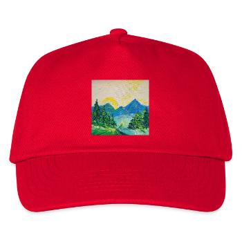 Sonnenaufgang - Kinder Basecap - Rot - Vorne