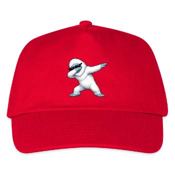 Dabbing Yeti - Kinder Basecap - Rot - Vorne