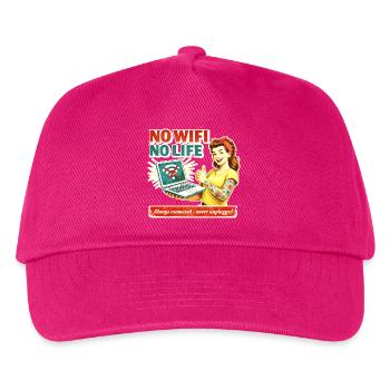 Pas de Wi-Fi, pas de vie rétro - Casquette de baseball Enfant - fuchsia - Devant