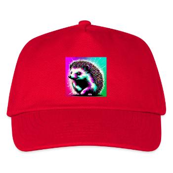 Igel - Kinder Basecap - Rot - Vorne