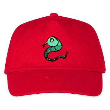Snake Reptile Children - Kids’ Baseball Cap - red - Front