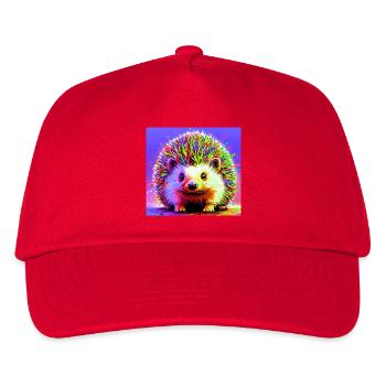 Igel - Kinder Basecap - Rot - Vorne