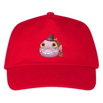 Lustiger Blobfisch - Herbst und Erntedank - Kinder Basecap - Rot - Vorne