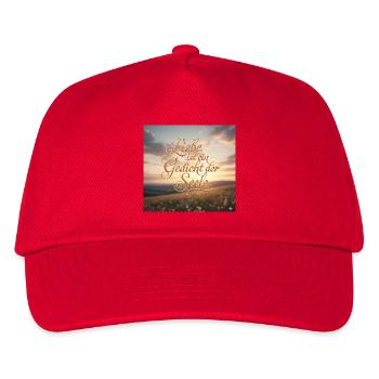 Liebe ist Gedicht der Seele - Kinder Basecap - Rot - Vorne