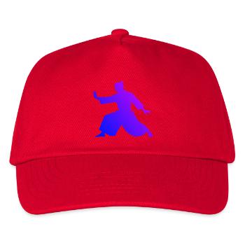 Selbstverteidigung Geschenkidee für Aikido-Prüfung - Kinder Basecap - Rot - Vorne