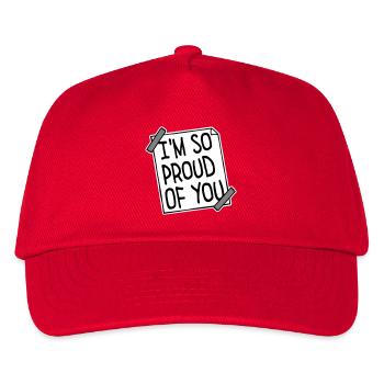 I'm So Proud Of You Heartily Encouraging Saying - Kids’ Baseball Cap - red - Front