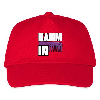 Kamm In Frisösen Stile - Kinder Basecap - Rot - Vorne