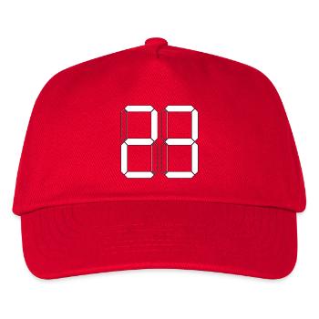 NUMBER 23 Twenty-Three Basket Gift Digital - Kids’ Baseball Cap - red - Front