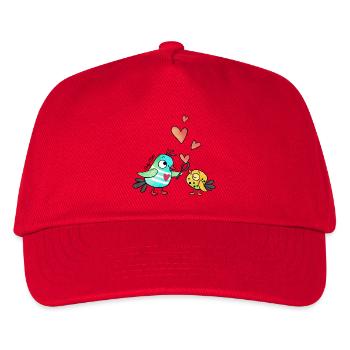 Dody und Dots- Seifenblasenherzen - Kinder Basecap - Rot - Vorne