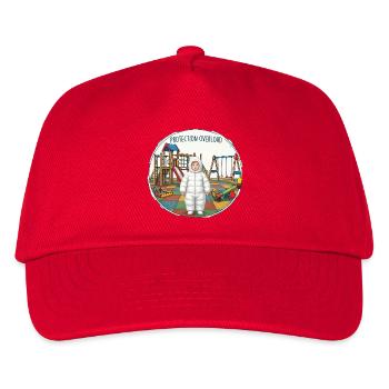 Helikopter Eltern  - Kinder Basecap - Rot - Vorne