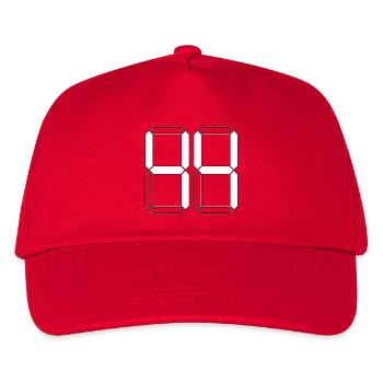 NUMBER 44 Forty-Four Gift Digital - Kids’ Baseball Cap - red - Front