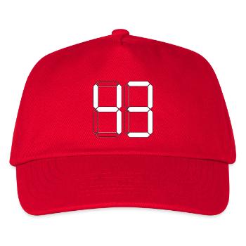 NUMBER 43 Forty-Three Gift Digital - Kids’ Baseball Cap - red - Front