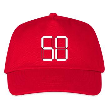 NUMÉRO 50 Cinquante Cadeaux d’anniversaire numériques - Casquette de baseball Enfant - rouge - Devant