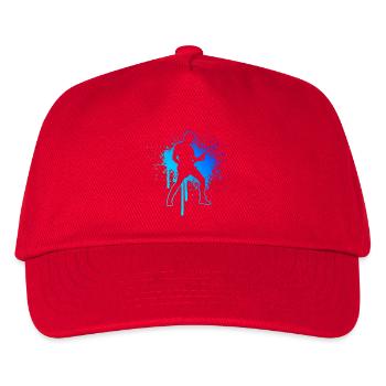 Gift idea for a guitar player with guitar - Kids’ Baseball Cap - red - Front