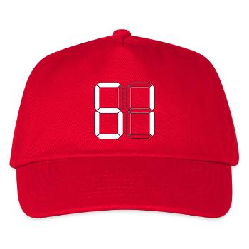 NUMBER 61 Sixty-One Gift Digital - Kids’ Baseball Cap - red - Front