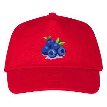 Blueberries Costume Carnaval Berries Blueberries - Casquette de baseball Enfant - rouge - Devant