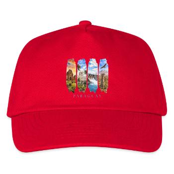 Paraguay Urlaub Travel – Südamerika Kultur Motiv - Kinder Basecap - Rot - Vorne