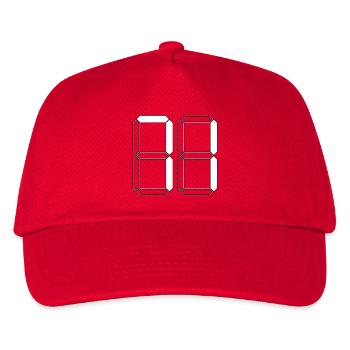 NUMBER 71 Seventy-One Gift Digital - Kids’ Baseball Cap - red - Front