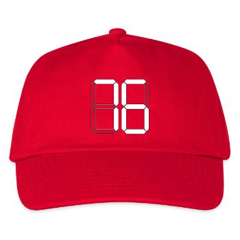 NUMBER 76 Seventy-Six Gift Digital - Kids’ Baseball Cap - red - Front