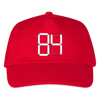 NUMBER 84 Eighty-Four Gift Digital - Kids’ Baseball Cap - red - Front